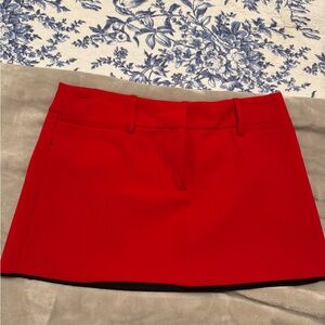 Zara Red Mini Skirt